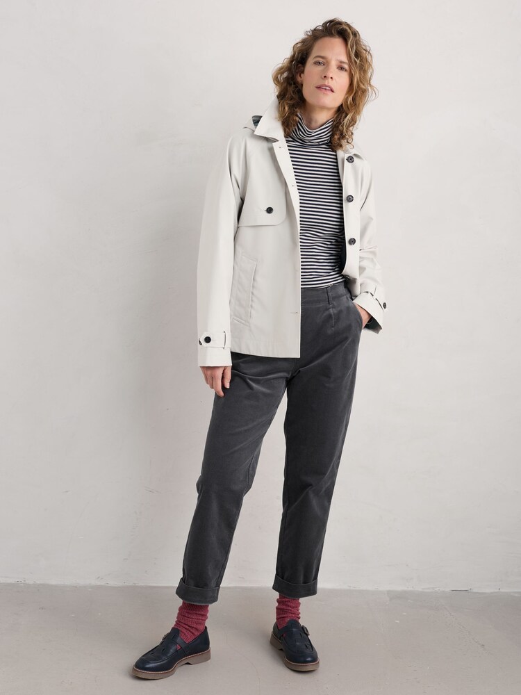 Seasalt Cornwall Grey Crackington Tapered Trousers - Image 3 of 5