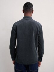 Seasalt Cornwall Blue Mens Cannis Cord Shirt - Image 2 of 5