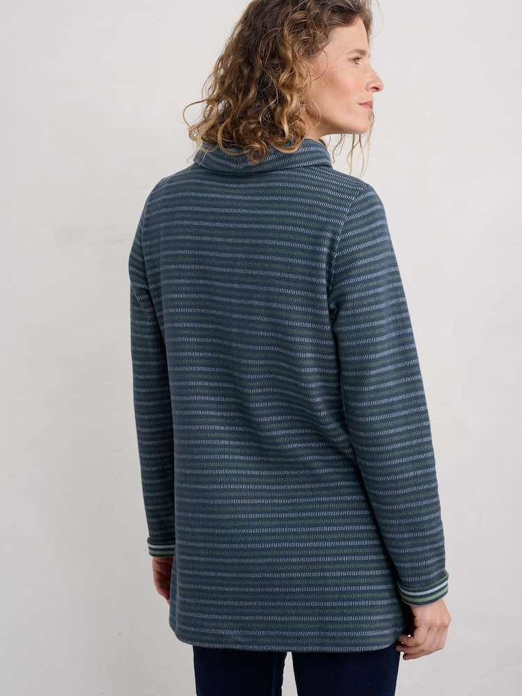 Bramble Bank Maritimes Grasland - Seasalt Cornwall Mawgan Porth Jacquard-Tunika aus Jersey - Bild 2 von 5