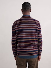Seasalt Cornwall Red Mens Lambswool Blend Notebook Jumper - Image 6 of 8