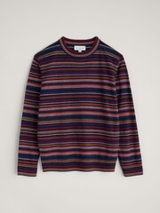 Seasalt Cornwall Red Mens Lambswool Blend Notebook Jumper - Image 7 of 8