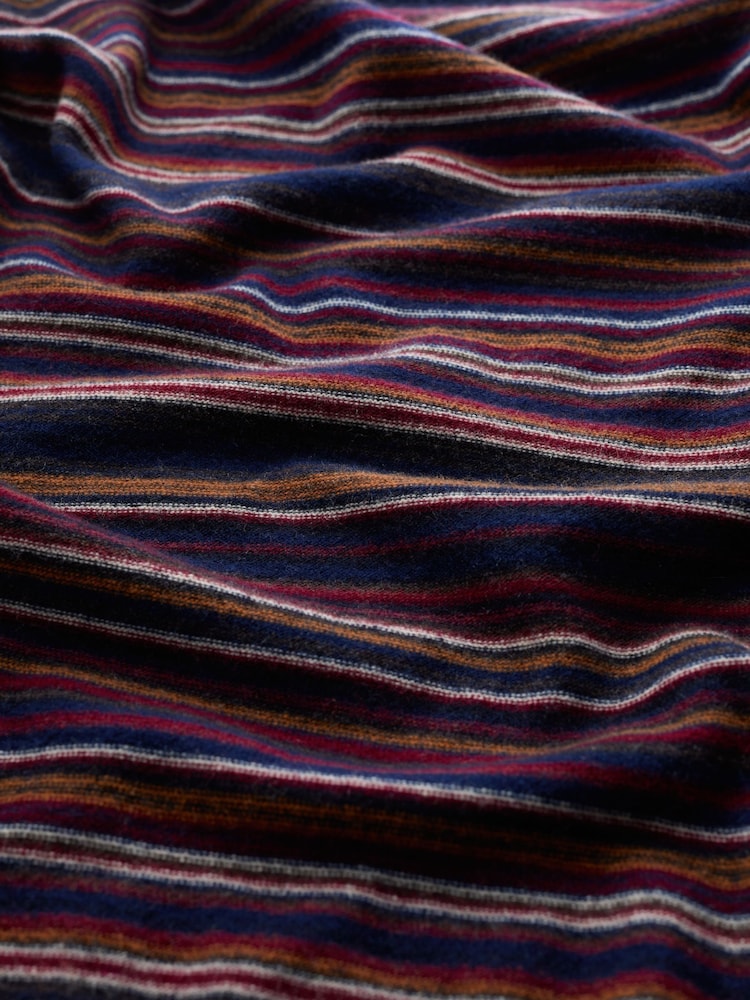 Seasalt Cornwall Red Mens Lambswool Blend Notebook Jumper - Image 8 of 8