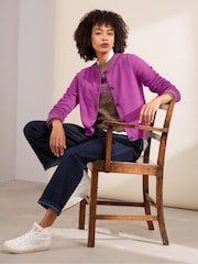 Seasalt Cornwall Purple Tern Tide Cardigan - Image 2 of 8