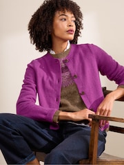 Seasalt Cornwall Purple Tern Tide Cardigan - Image 3 of 8