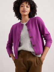 Seasalt Cornwall Purple Tern Tide Cardigan - Image 4 of 8