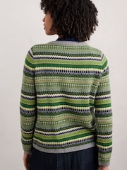 Зеленый - джемпер Seasalt Cornwall Percella Cove Fair Isle - Image 2 of 5