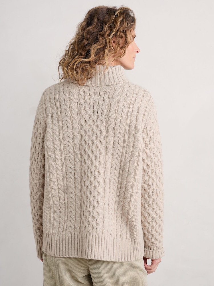 Seasalt Cornwall Natural Pine Forest Jumper - Image 2 of 5 Seasalt Cornwall Natural Pine Forest Jumper - Image 2 of 5