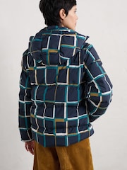 Seasalt Cornwall Blue Field Path Padded Waterproof Jacket - Image 2 of 5
