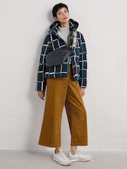 Seasalt Cornwall Blue Field Path Padded Waterproof Jacket - Image 3 of 5