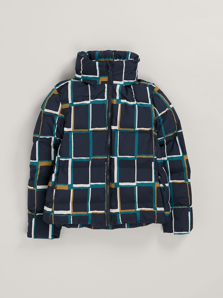 Seasalt Cornwall Blue Field Path Padded Waterproof Jacket - Image 5 of 5