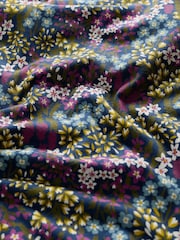 Seasalt Cornwall Black Multi Wild Bouquet 3/4 Sleeve Midi Dress - Image 8 of 8