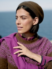 Seasalt Cornwall Brown Spruce Frost Fairisle Pattern Jumper - Image 5 of 12