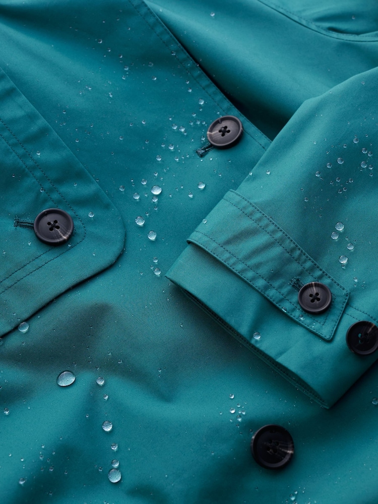 Seasalt Cornwall Blue Tall Penweathers Waterproof Trench 100% Organic Cotton Coat - Image 5 of 5 Seasalt Cornwall Blue Tall Penweathers Waterproof Trench 100% Organic Cotton Coat - Image 5 of 5