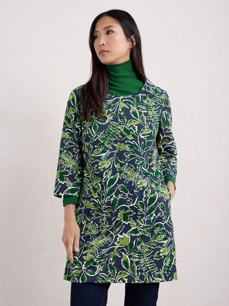 Seasalt Cornwall Inked Foliage Maritime Port Gaverne Tunic - Image 1 of 5 Seasalt Cornwall Inked Foliage Maritime Port Gaverne Tunic - Image 1 of 5