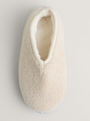 Seasalt Cornwall Natural Starry Eyed Fleece Slippers - Image 3 of 5