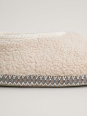 Seasalt Cornwall Natural Starry Eyed Fleece Slippers - Image 5 of 5