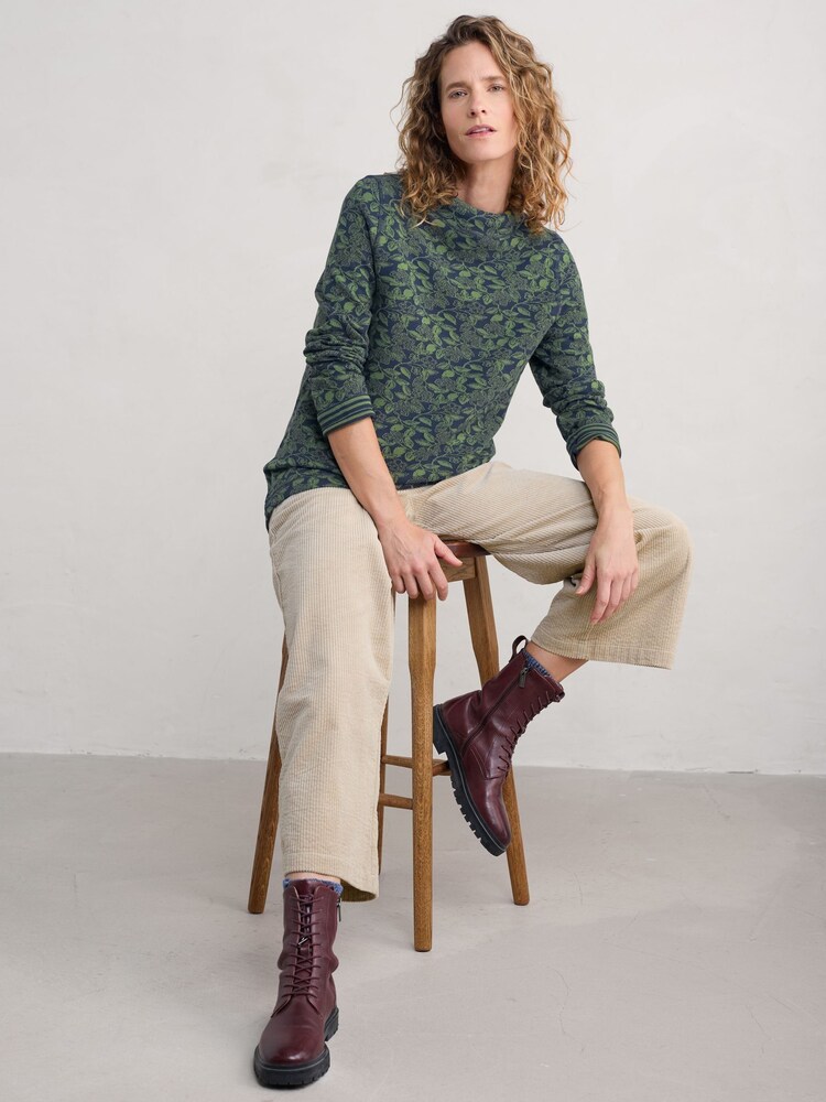 Seasalt Cornwall Green Shore Sighting Reversible Top - Image 3 of 5