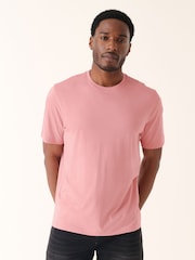 Pink Light Regular Fit Essential Crew Neck Cotton T-Shirt - Image 1 of 6