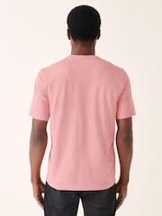 Pink Light Regular Fit Essential Crew Neck Cotton T-Shirt - Image 3 of 6