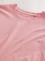 Pink Light Regular Fit Essential Crew Neck Cotton T-Shirt - Image 6 of 6