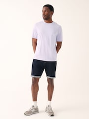 Purple Light Regular Fit Essential Crew Neck Cotton T-Shirt - Image 2 of 7