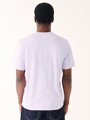 Purple Light Regular Fit Essential Crew Neck Cotton T-Shirt - Image 3 of 7