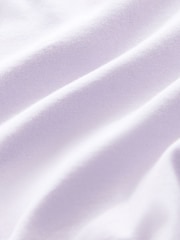 Purple Light Regular Fit Essential Crew Neck Cotton T-Shirt - Image 6 of 7