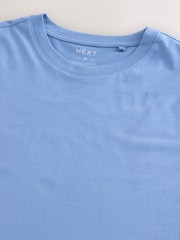 Blue Light Regular Fit Essential Crew Neck Cotton T-Shirt - Image 7 of 7