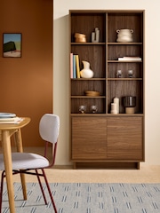 MADE.COM Dark Walnut Effect Kaci Shelving Unit - Image 1 of 4