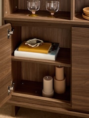 MADE.COM Dark Walnut Effect Kaci Shelving Unit - Image 2 of 4
