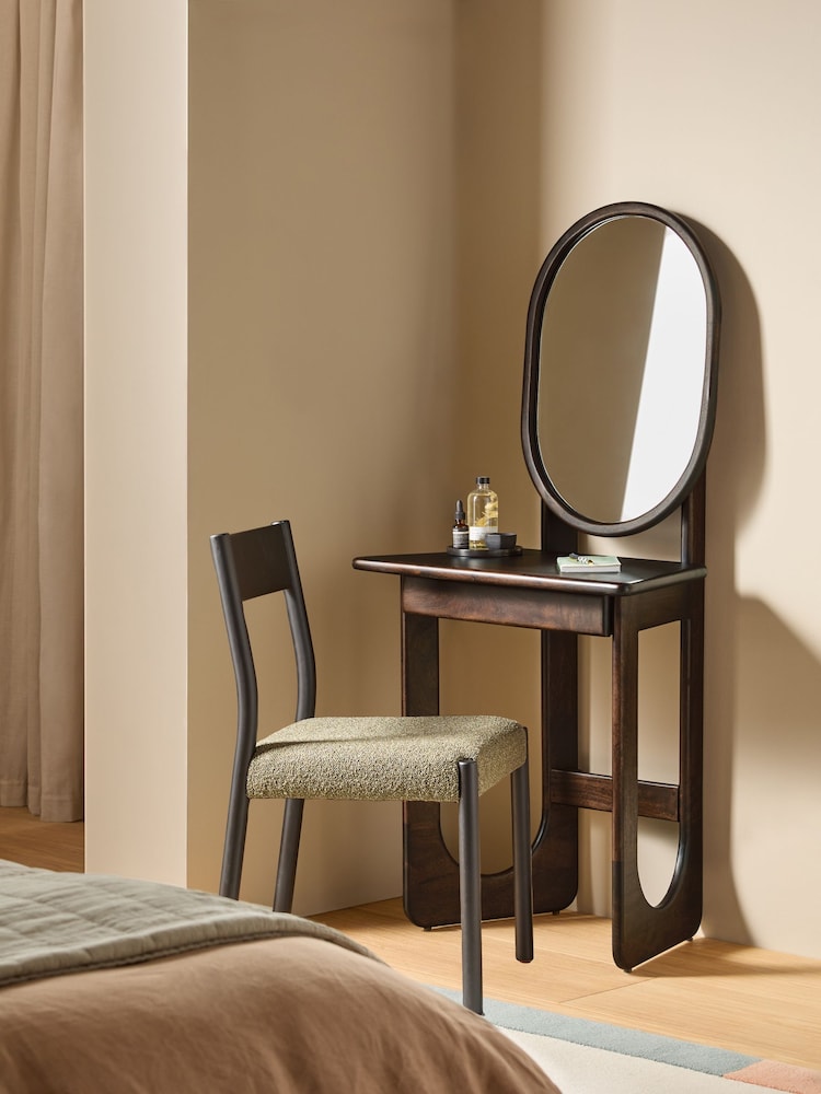 MADE.COM Dark Brown Arlo Console Dressing Table - Image 1 of 6