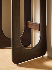 MADE.COM Dark Brown Arlo Console Dressing Table - Image 3 of 6