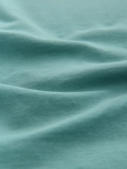 Turquoise Blue Regular Fit Essential Crew Neck Cotton T-Shirt - Image 7 of 7