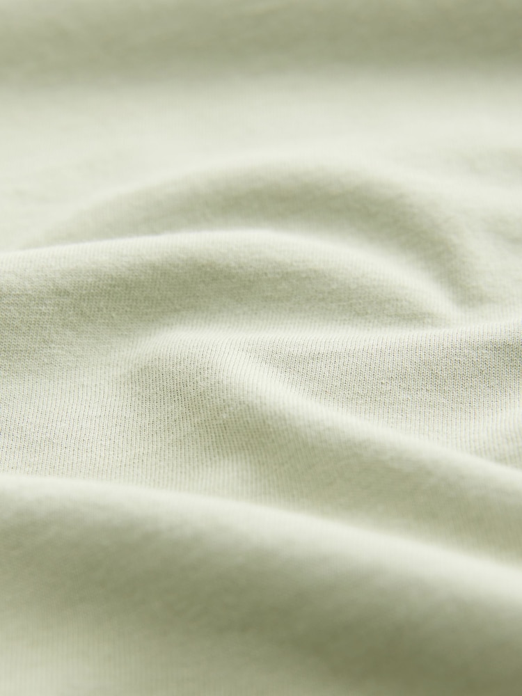 VERT SAUGE - Ajustement régulier - T-shirt Essential Col rond en coton - Image 8 de 8