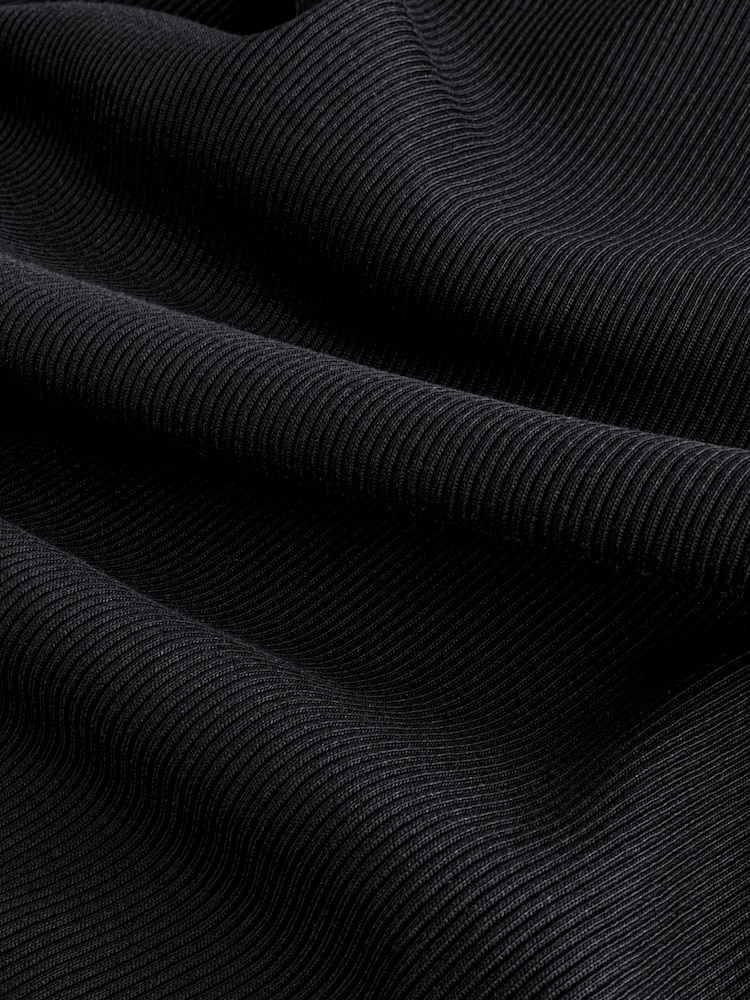 Black Slim Fit Ribbed Vest - Image 7 of 7