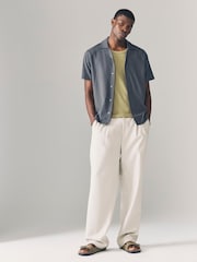 Khaki Green Slim Fit Ribbed Vest - Image 4 of 8