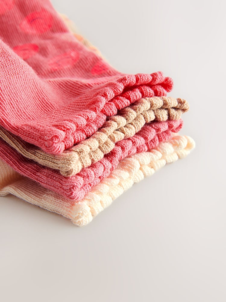 Rosa/tostado - Pack de 4 pares de calcetines deportivos con alto contenido en algodón - Imagen 2 de 3 Rosa/tostado - Pack de 4 pares de calcetines deportivos con alto contenido en algodón - Imagen 2 de 3
