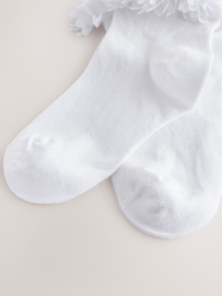 Weiß - 2 Pack Cotton Rich Bridesmaid Ankle Socks - Bild 3 von 3 Weiß - 2 Pack Cotton Rich Bridesmaid Ankle Socks - Bild 3 von 3