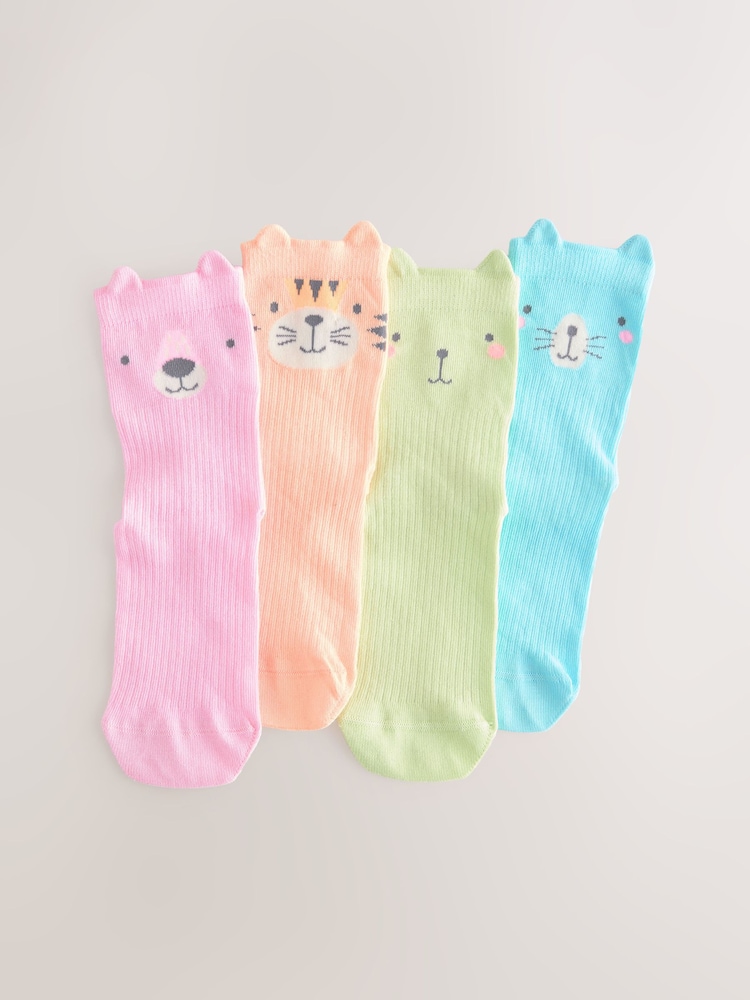 Mehrfarbig - Socken mit hohem Baumwollanteil und Figurenmotiven, 4er-Pack - Bild 1 von 3 Mehrfarbig - Socken mit hohem Baumwollanteil und Figurenmotiven, 4er-Pack - Bild 1 von 3
