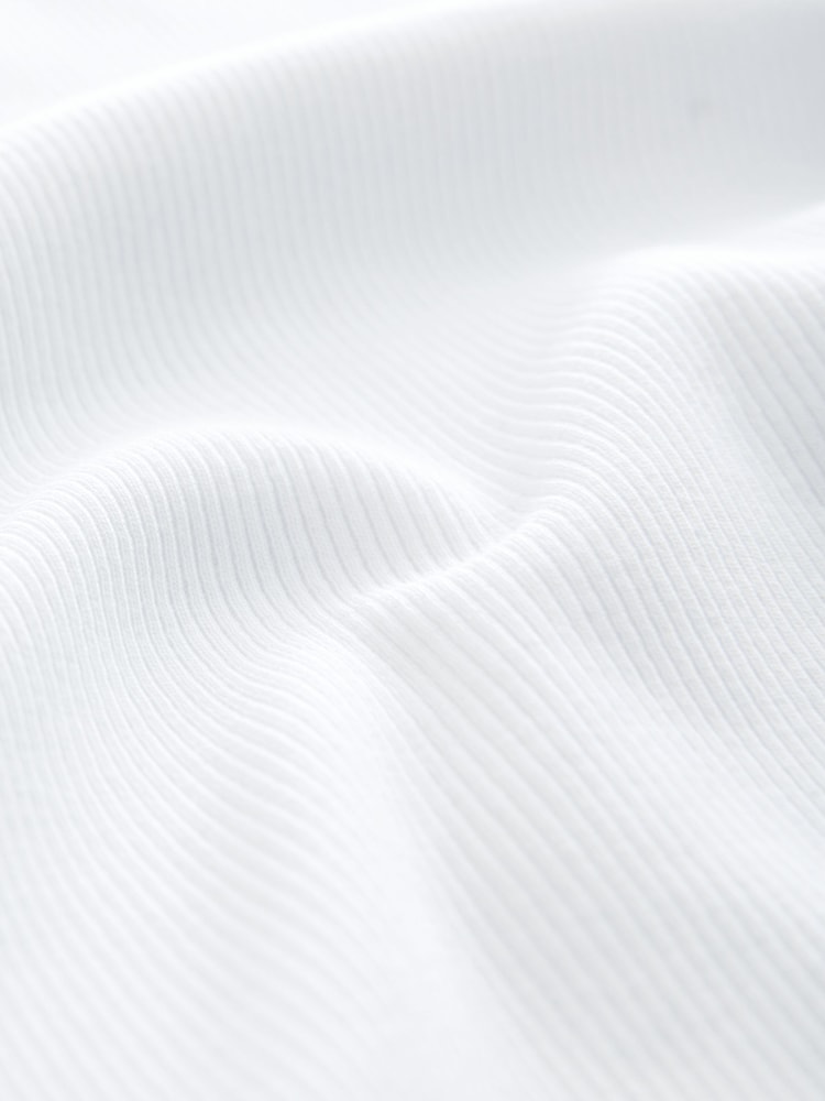 Blanc - Ribbed Short Sleeve Crew T-Shirt - Image 7 of 8