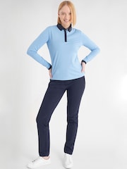 Azul - Calvin Klein Golf Whitney L/Sleeve Polo Shirt - Imagen 2 de 9