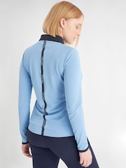 Azul - Calvin Klein Golf Whitney L/Sleeve Polo Shirt - Imagen 4 de 9