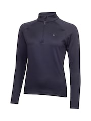 Calvin Klein Golf Blue Lantanas Textured Quarter Zip Sweater - Image 5 of 8