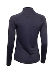 Calvin Klein Golf Blue Lantanas Textured Quarter Zip Sweater - Image 6 of 8
