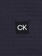 Calvin Klein Golf Blue Lantanas Textured Quarter Zip Sweater - Image 8 of 8