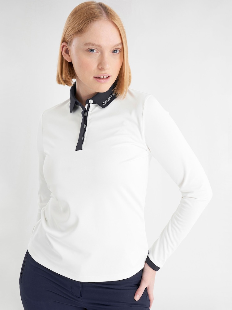 Calvin Klein Golf Whitney L/Sleeve Polo Shirt - Image 1 of 9