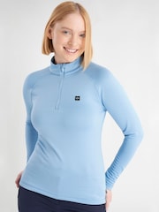Calvin Klein Golf Blue Lantanas Textured Quarter Zip Sweater - Image 1 of 8
