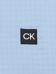 Calvin Klein Golf Blue Lantanas Textured Quarter Zip Sweater - Image 8 of 8
