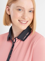 Naranja - Calvin Klein Golf Whitney L/Sleeve Polo Shirt - Imagen 3 de 9
