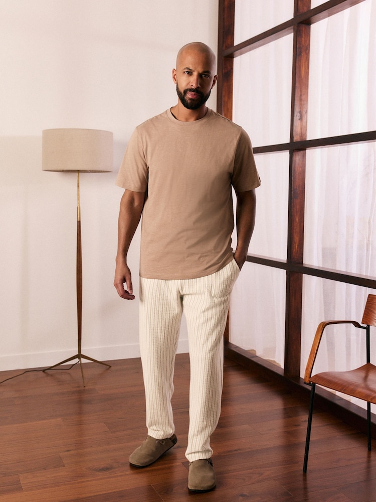 Neutral 100% Cotton Short Sleeve Slub T-Shirt - Image 2 of 6 Neutral 100% Cotton Short Sleeve Slub T-Shirt - Image 2 of 6